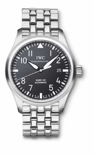 IWC Pilot's Watch Mark XVI Stainless Steel / Black / Bracelet IW3255-04 (3255-04, IW325504)
